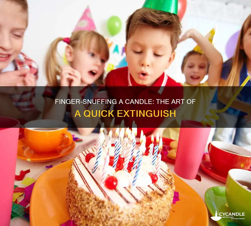 how to blow out a candle with your fingers