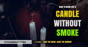 Blow Out Candles Without Smoke: The Secret Technique