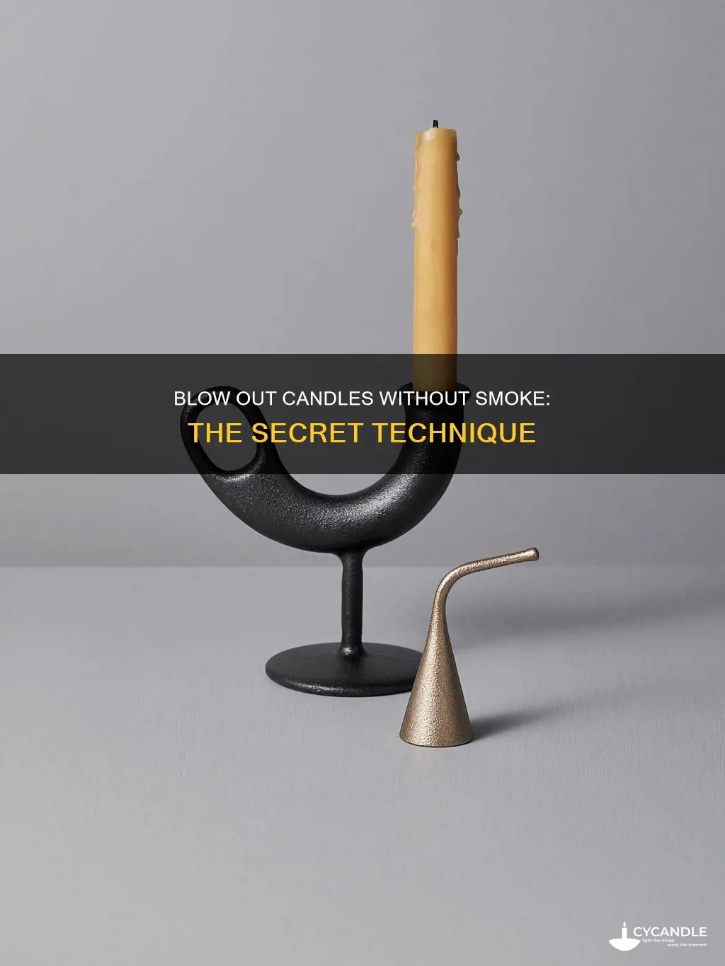 how to blow out a candle without smoke