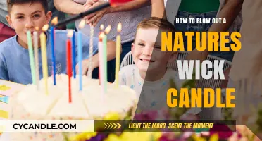 Mastering the Art of Blowing Out Nature's Wick Candles Safely