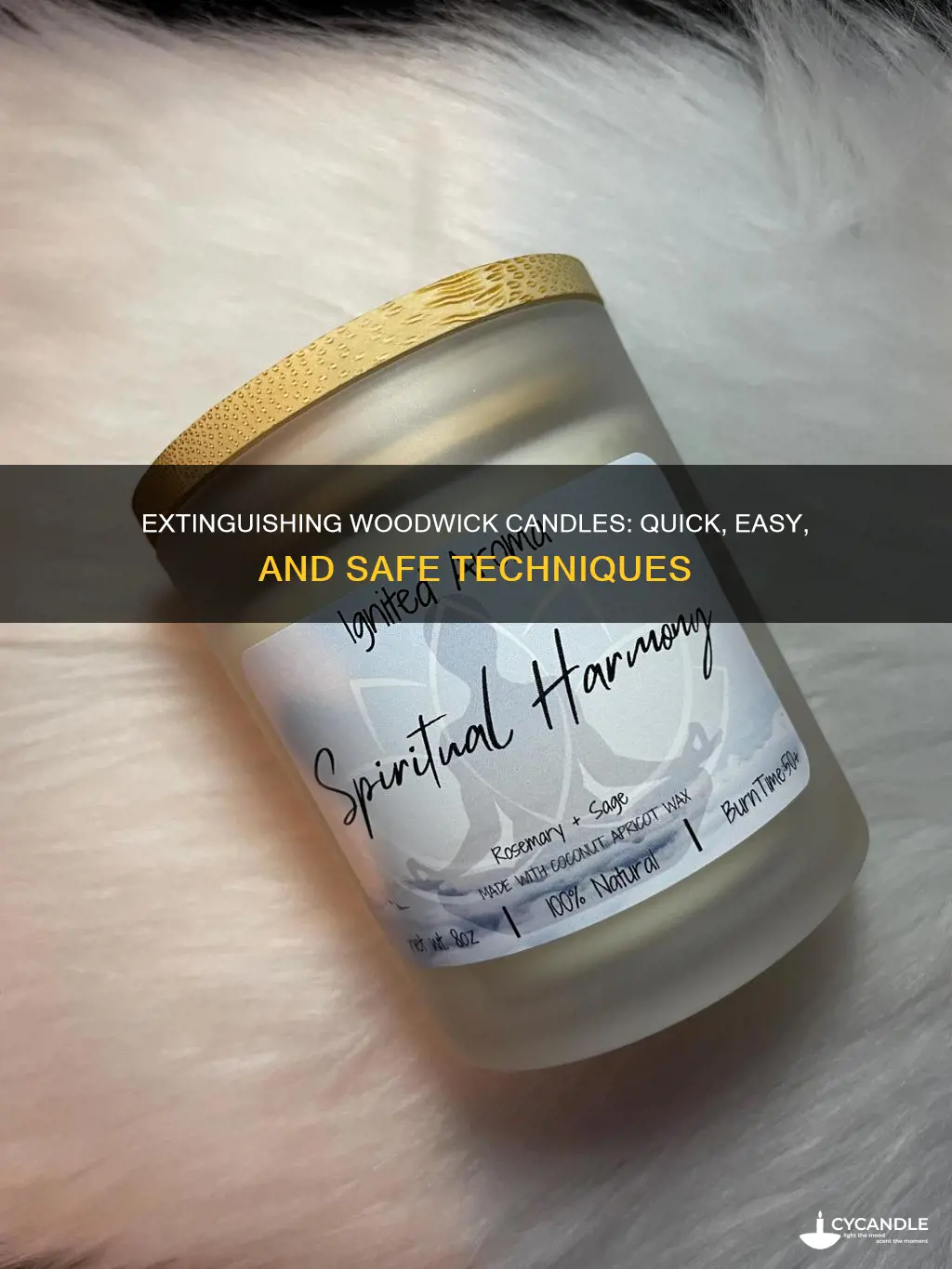 how to blow out a woodwick candle