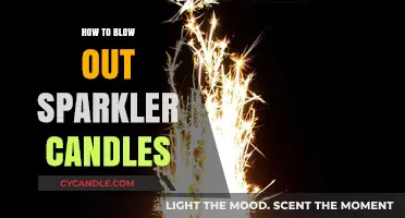 Sparkler Candles: Blowing Out Safely and with Style