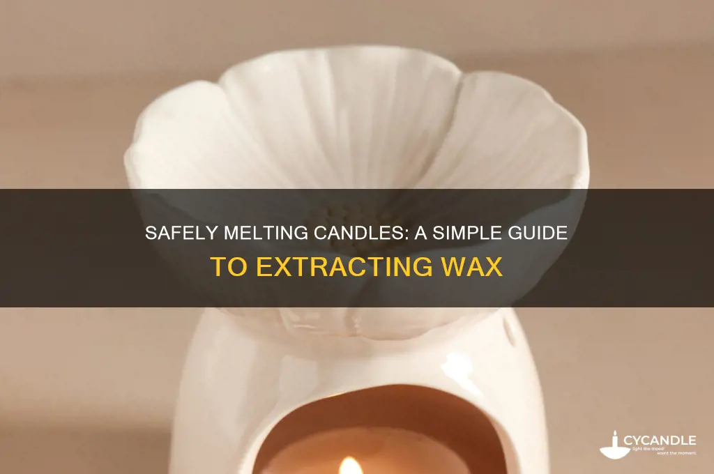 how to boil a candle to get the wax out