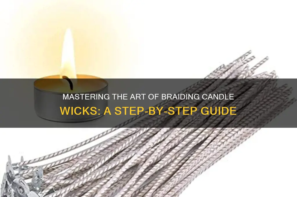 how to brad candle wick
