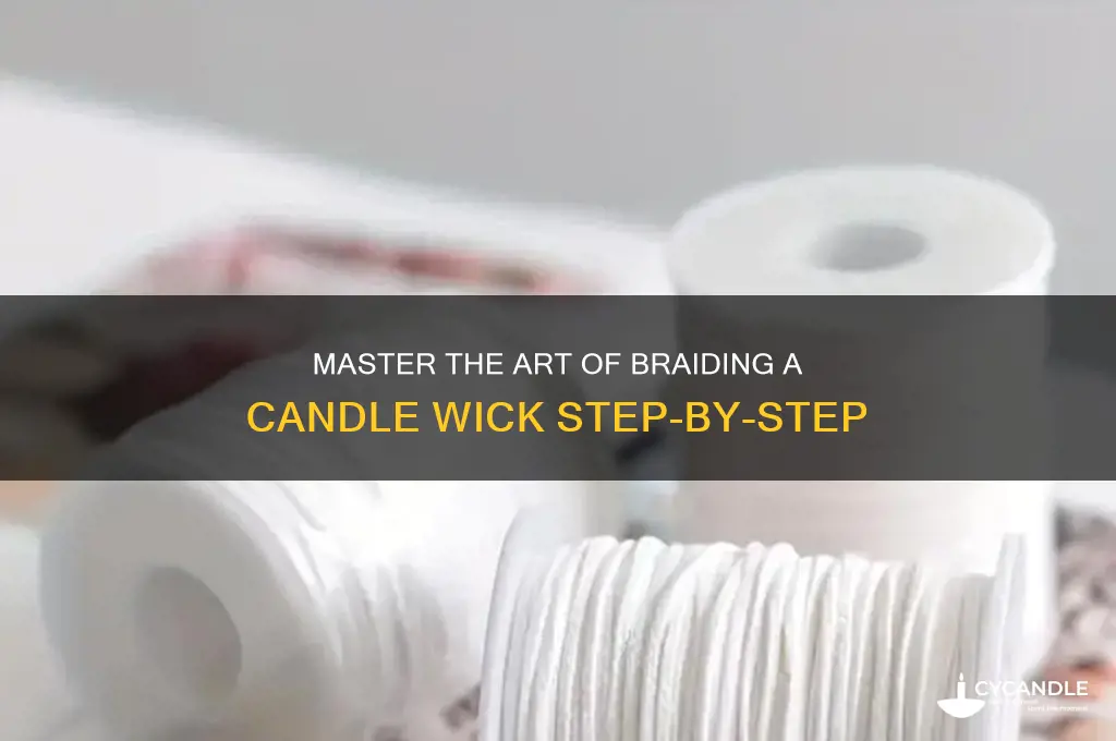 how to braid a candle wick