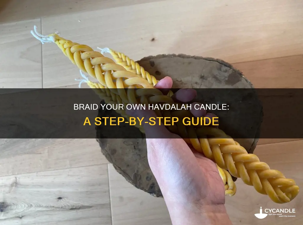how to braid a havdalah candle