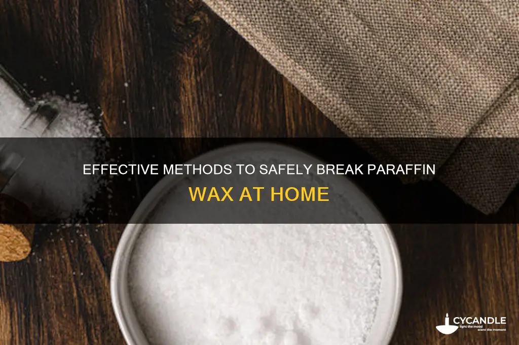 how to break paraffin wax