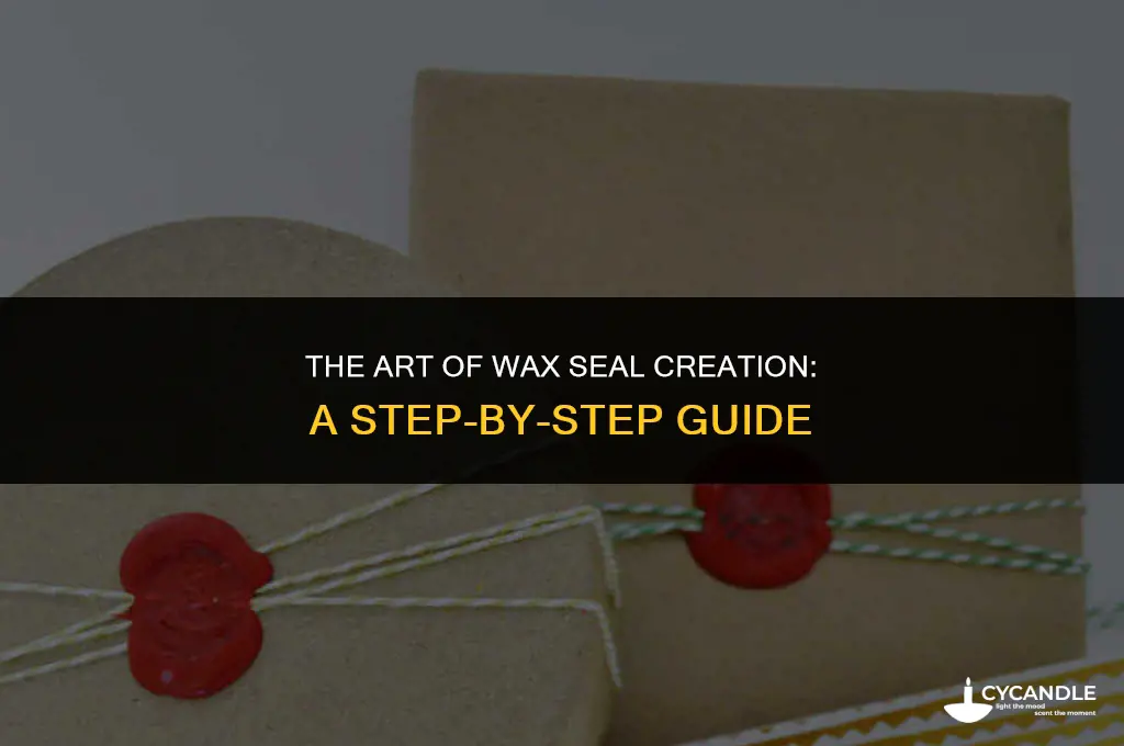 how to break wax to use for a seal