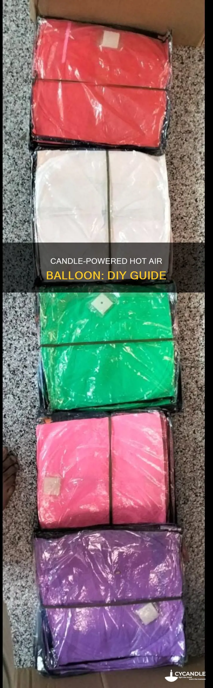 how to build a candle powered hot air balloon