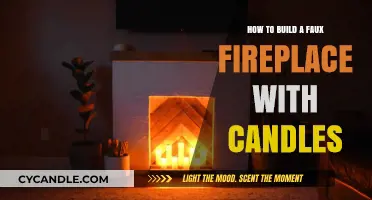 Creating a Cozy Faux Fireplace with Candles