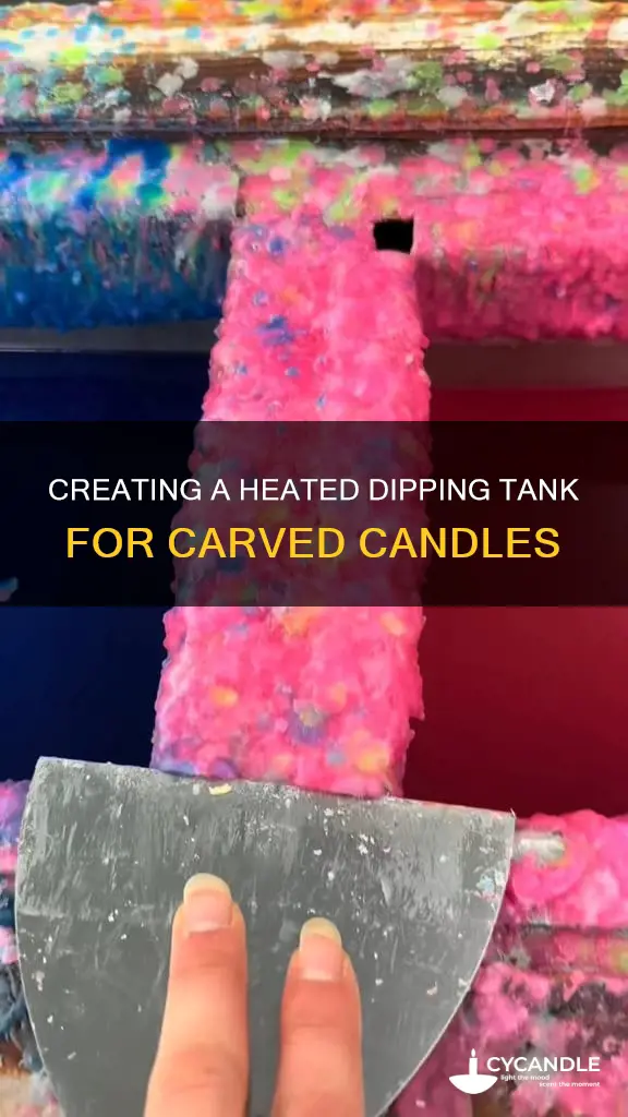 how to build a heated dipping tank for carved candles