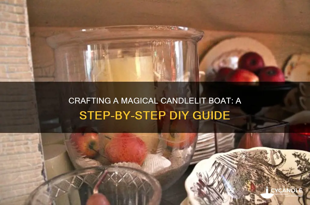 how to build candle light boat