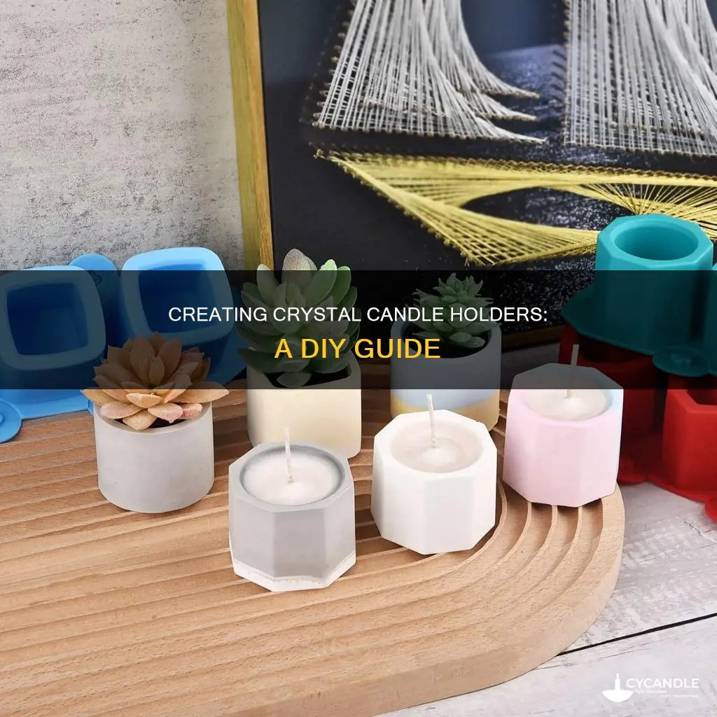 how to build crystal candle holders