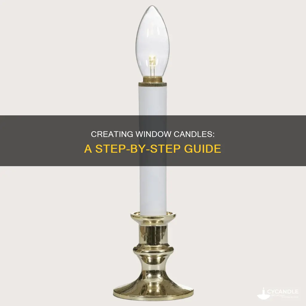 how to build window candles