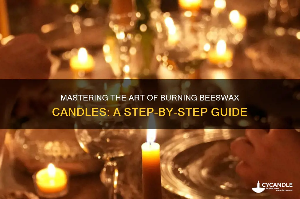 how to burn a beeswax candle