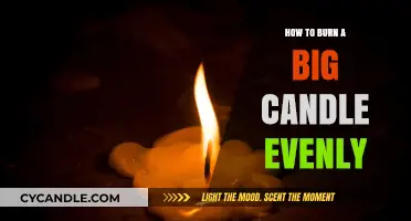 Mastering the Art of Evenly Burning Large Candles: Tips and Tricks