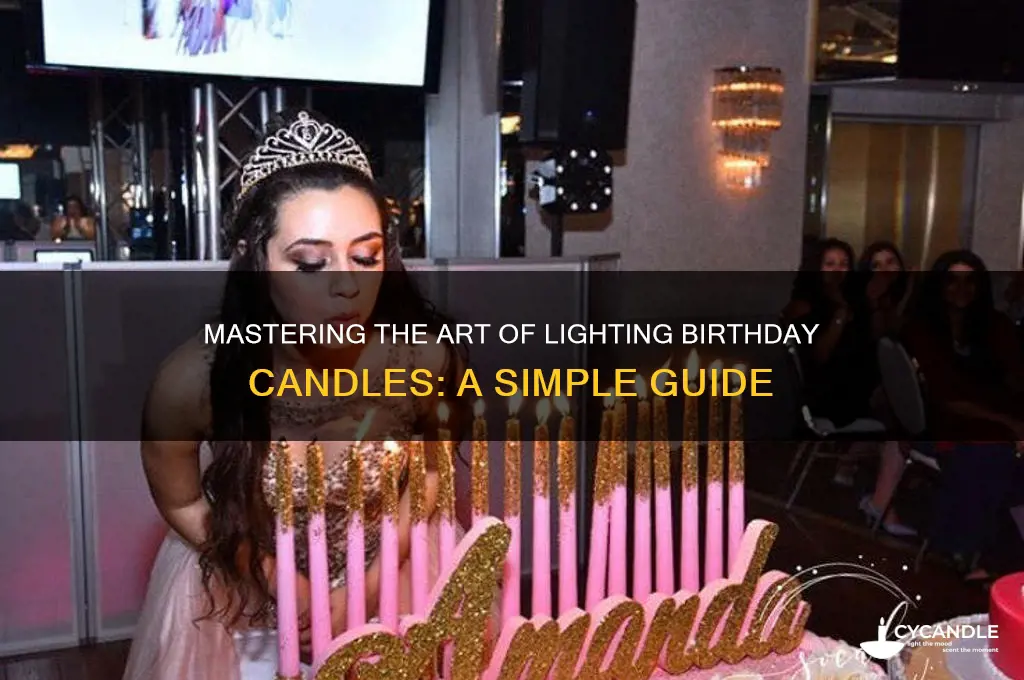how to burn a birthday candle