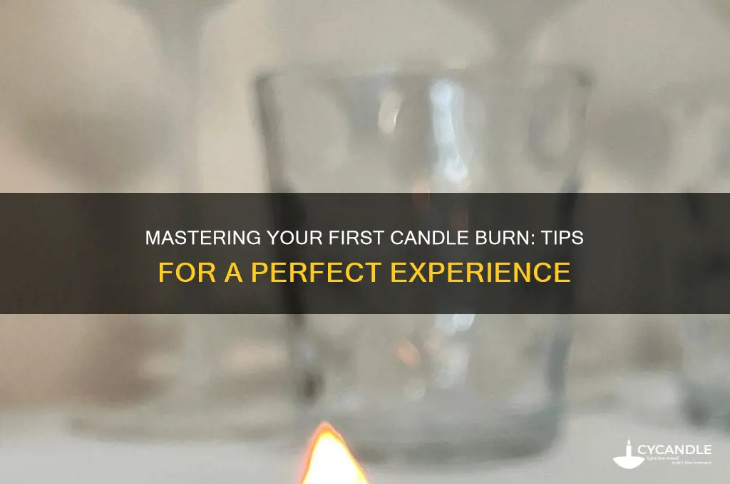 how to burn a candle first time