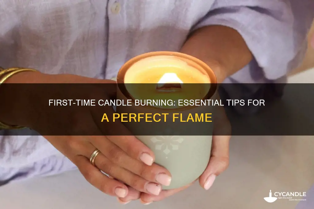 how to burn a candle for the first time