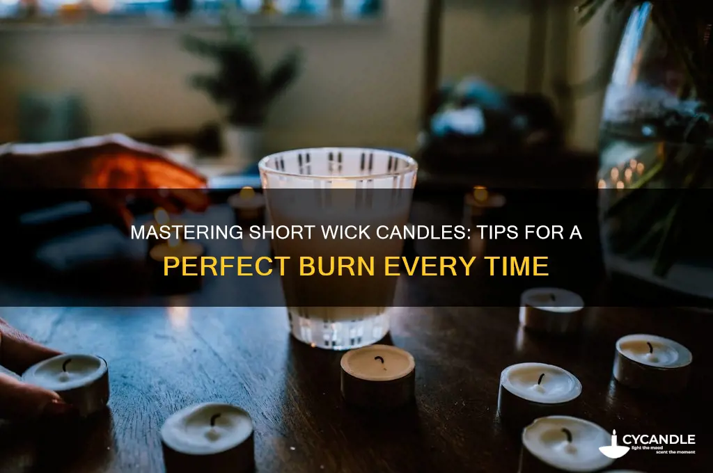 how to burn a candle with a short wick