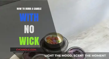 Creative Flame Techniques: Burning Candles Without a Wick Safely