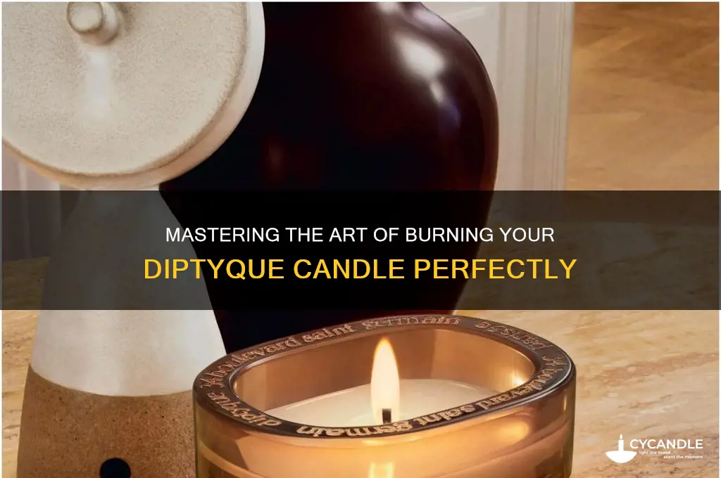 how to burn a diptyque candle