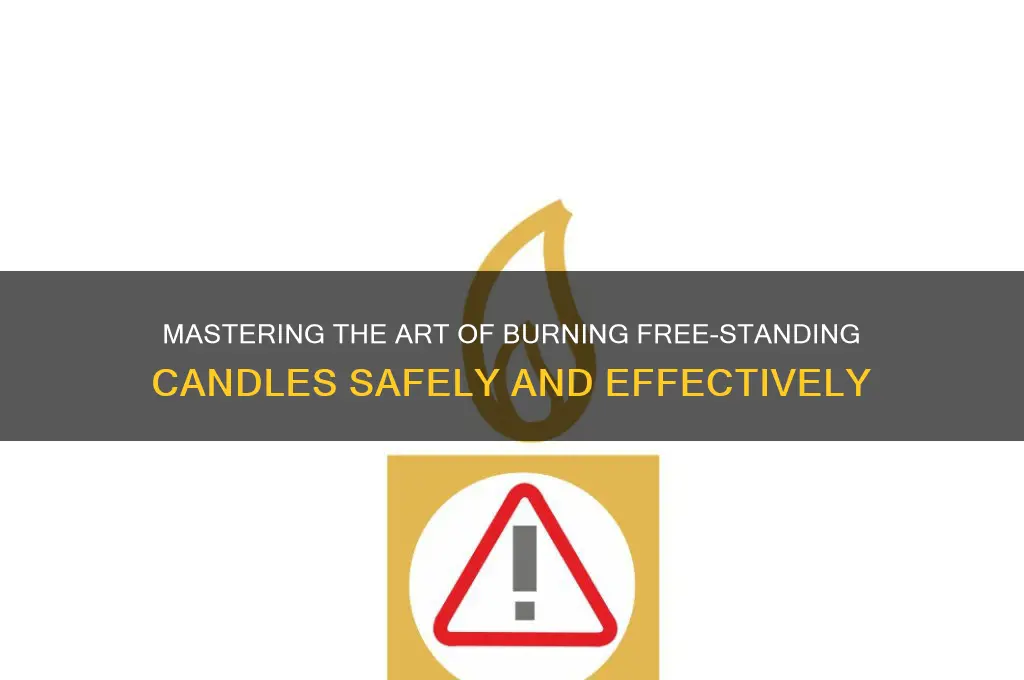 how to burn a free standing candle