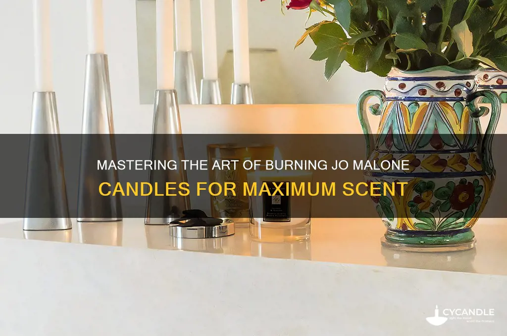 how to burn a jo malone candle