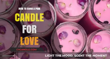 Ignite Romance: Burning a Pink Candle for Love and Connection
