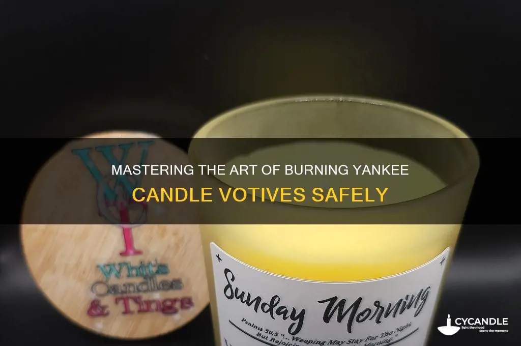 how to burn a yankee candle votive
