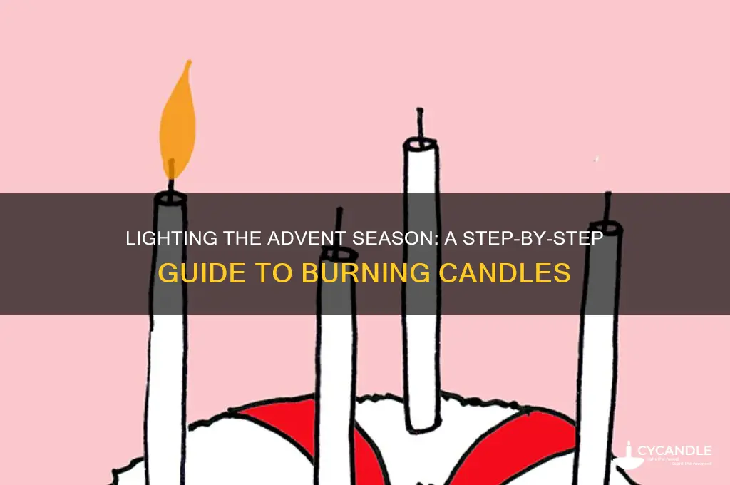 how to burn advent candles
