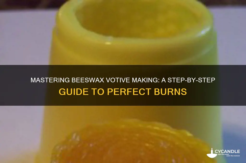 how to burn beeswax votives