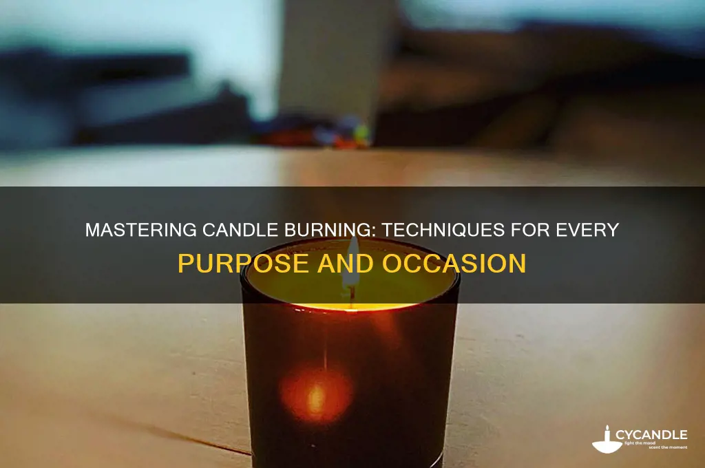 how to burn candles for every purpose