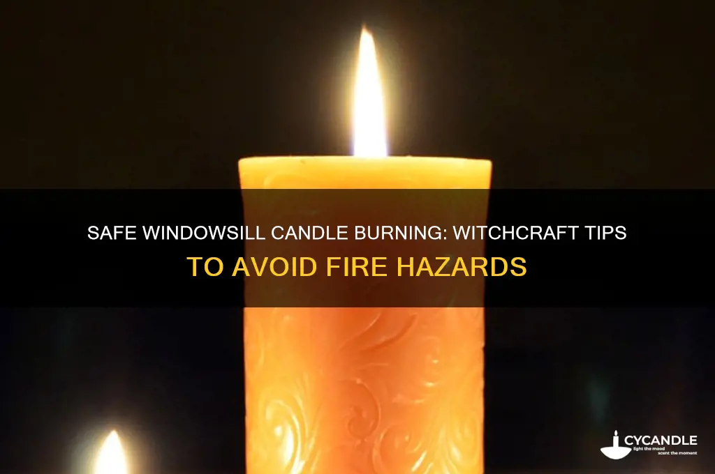 how to burn candles in windowsill without fire hazard witchcraft