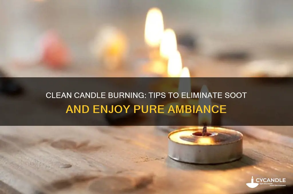 how to burn candles without soot