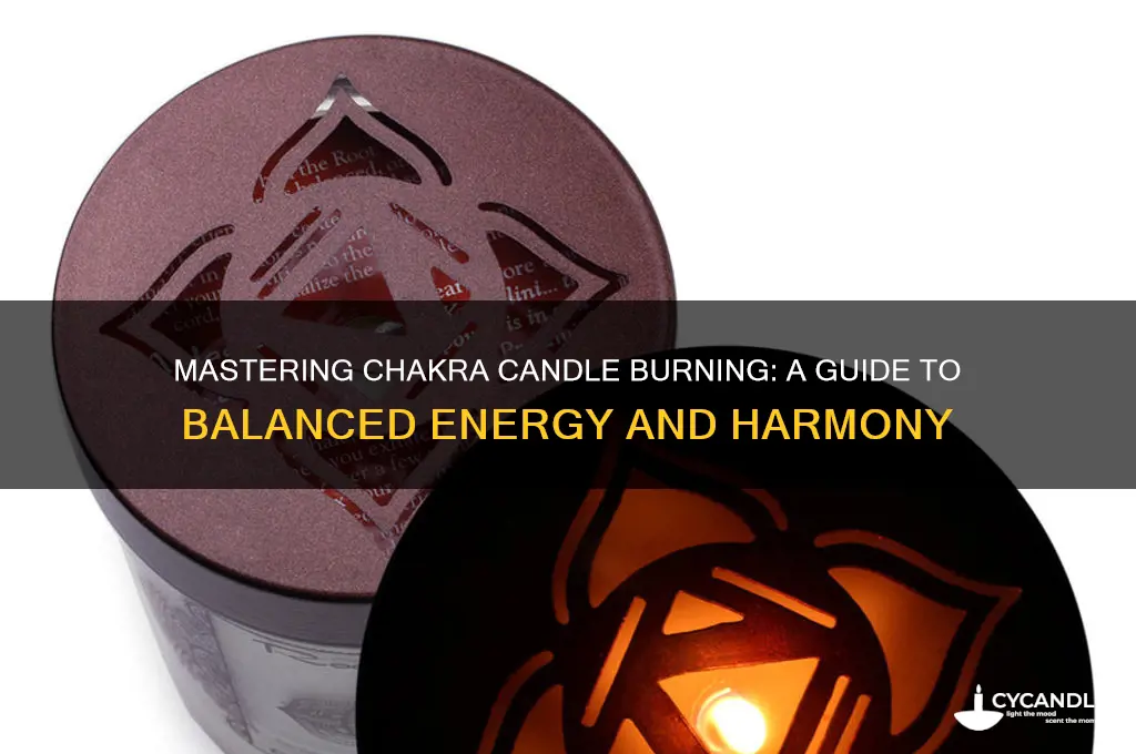 how to burn chakra candles