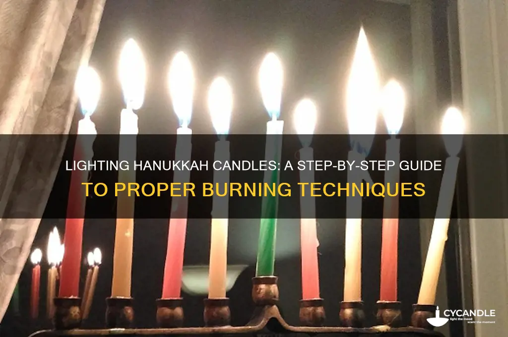 how to burn hanukkah candles