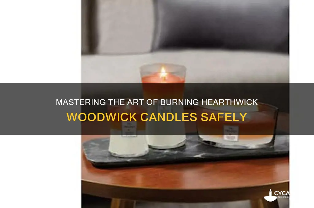 how to burn hearthwick woodwick candle