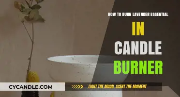 Burn Lavender Essential Oil in a Candle Burner: A Guide