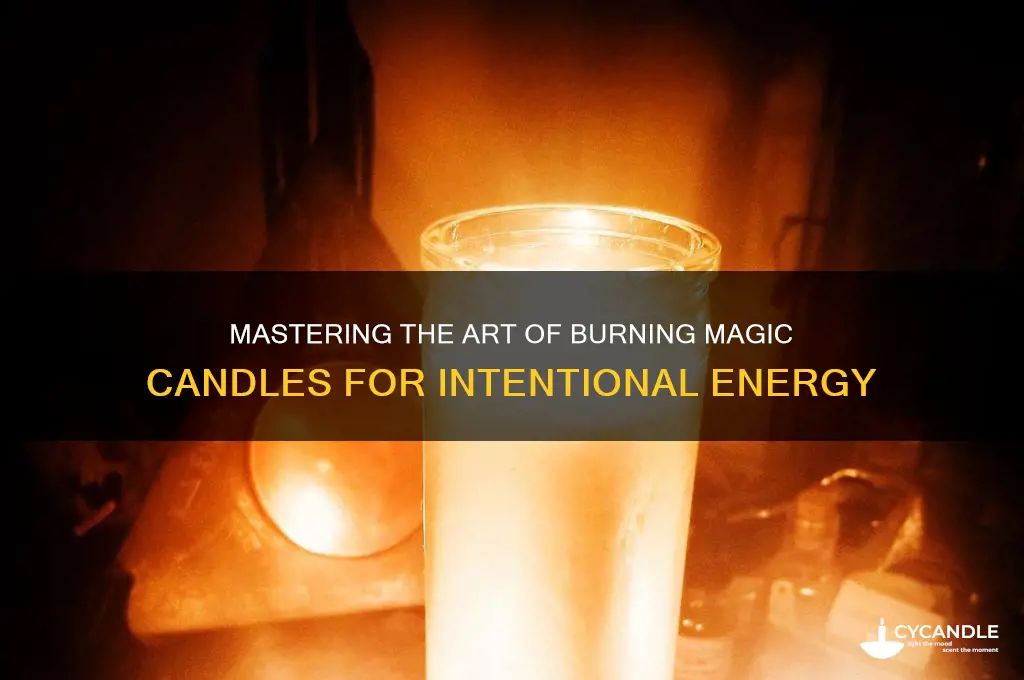 how to burn magic candles