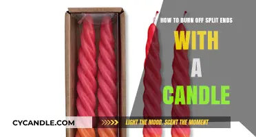 Candle Technique to Seal and Repair Split Ends at Home
