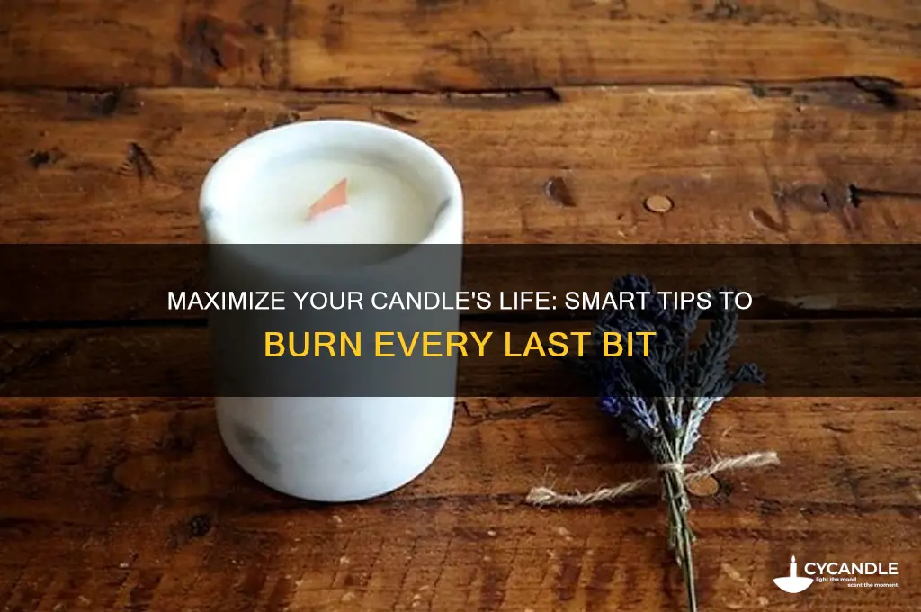 how to burn rest of candle