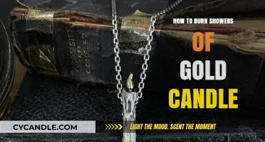 Mastering the Art of Burning Showers of Gold Candles Safely