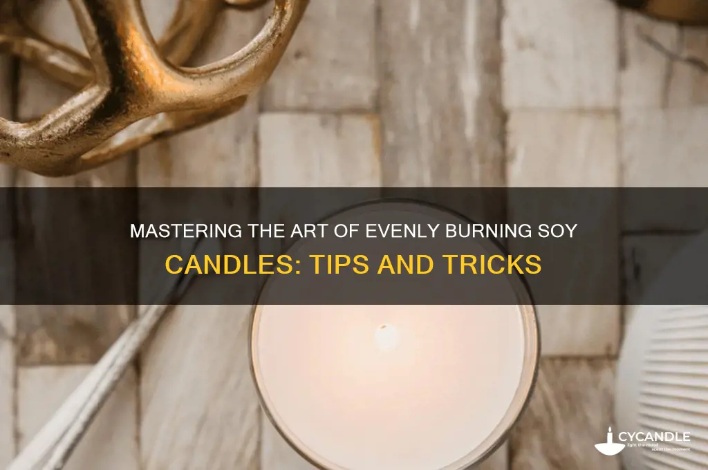 how to burn soy candles evenly