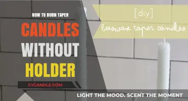Creative Ways to Safely Burn Taper Candles Without a Holder