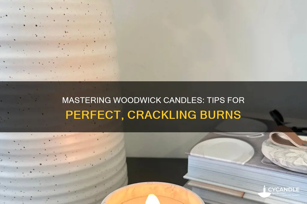 how to burn woodwick candles