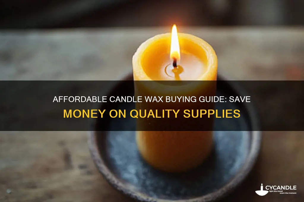 how to buy candle wax cheap
