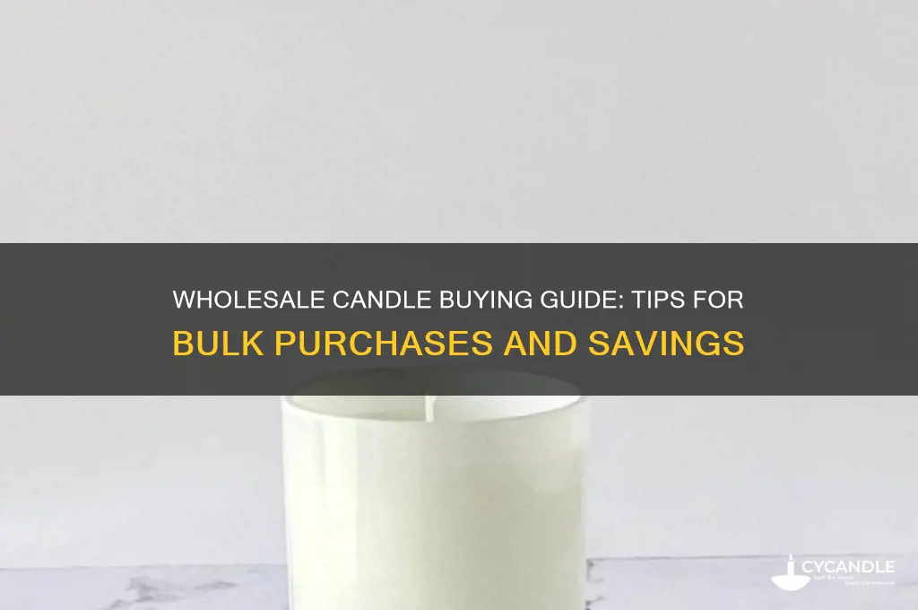 how to buy candles wholesale