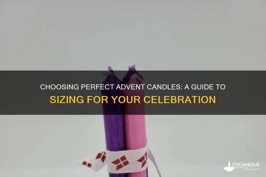 how to buy the right size advent candles