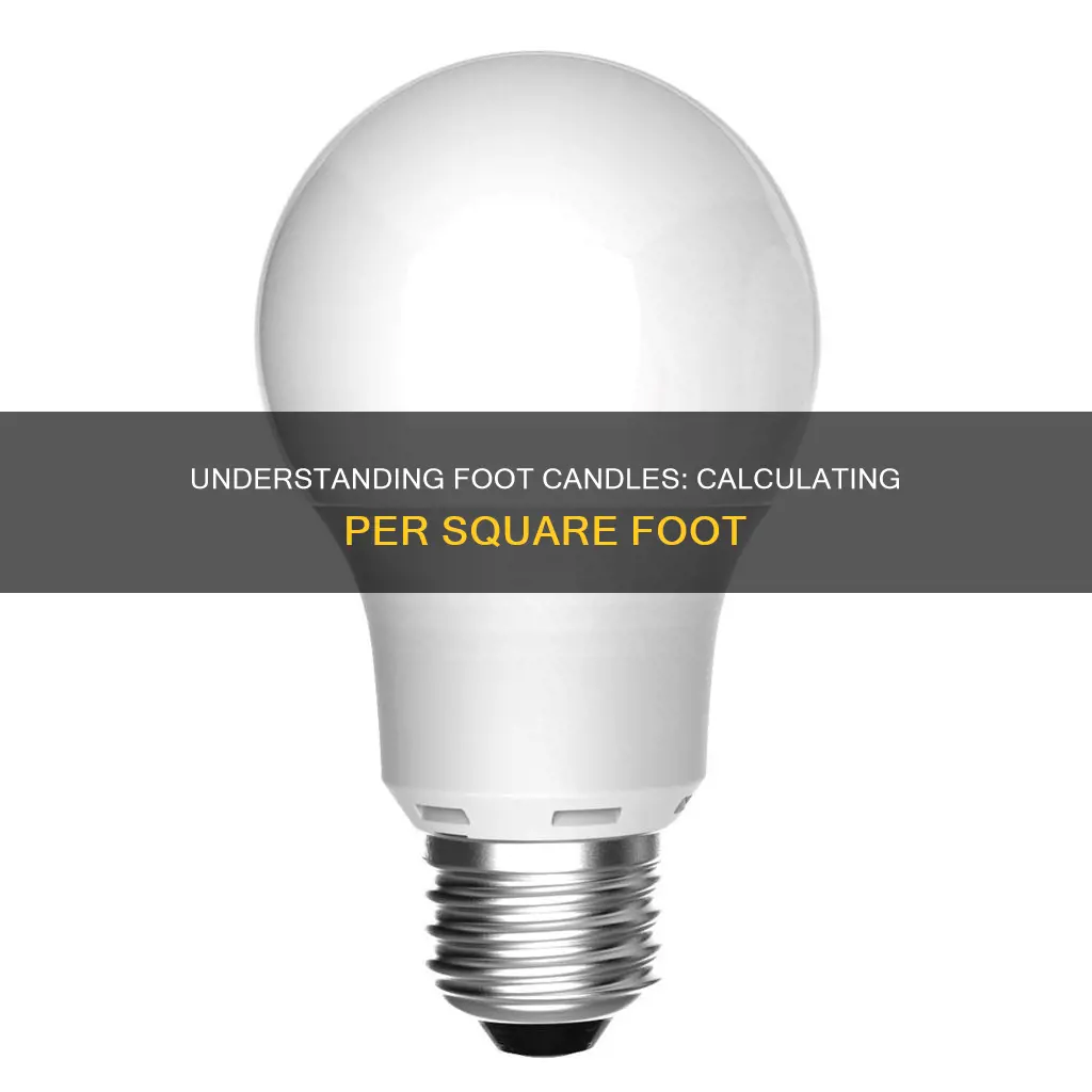 how to calculate foot candles per square foot